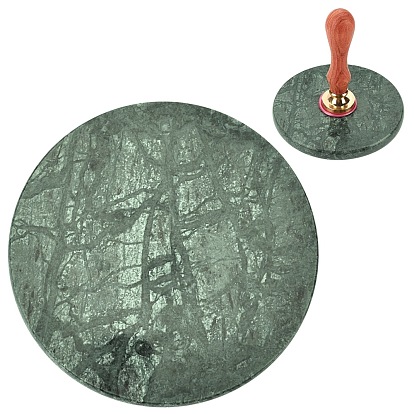 Коврики из мраморного воска, для сургучной печати, плоско-круглые