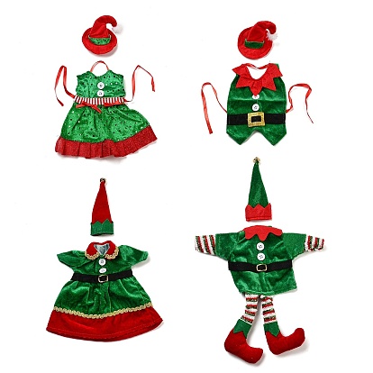 Рождественская одежда фетровая ткань и железный чехол для бутылки вина украшение, для украшения рождественской вечеринки