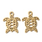 Placage ionique (ip) 304 pendentifs en acier inoxydable, Coupe au laser, charmes de tortue