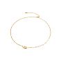 304 Stainless Steel Satellite Chain & Cable Chain Necklaces for Women, Double Heart, Ion Plating(IP), Long-Lasting Plated