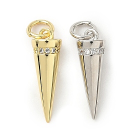 Латунные микро проложить кубического циркония подвески, конус, долговечный, без кадмия и без свинца, стойки покрытие, с целью перехода в кольце