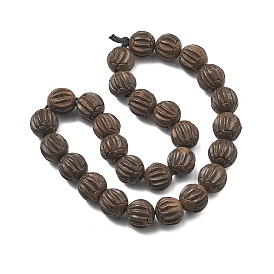 Резные бусины из дерева, круглые