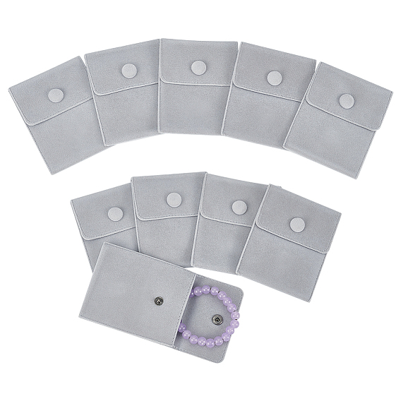 Бархатные сумки, С кнопкой щелчка, ювелирные сумки, подарочный пакет