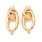 Brass Fold Over Clasps, Oval