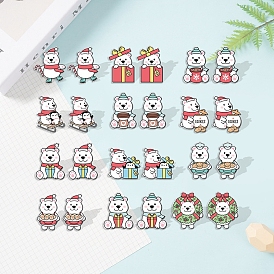 Серьги-гвоздики в виде медведя из акрила для женщин