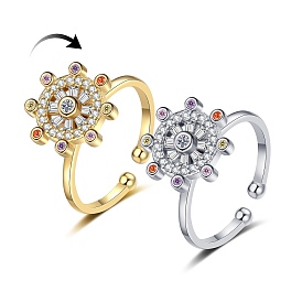 Вращающееся кольцо для шлема со стразами, стиль ins, открытые манжеты для указательных пальцев, подарок для подруги