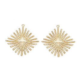 Экологичные железные подвески, без кадмия и без свинца, ромб