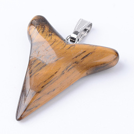 Драгоценный камень подвески, с латунной фурнитурой 