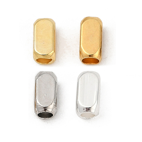 Латунные бусины, прямоугольные