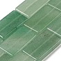 Естественный зеленый авантюрин бисер нитей, прямоугольные