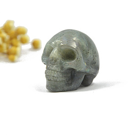 Натуральный лечебный камень череп лабрадорит, Украшения из камня с энергией Рейки, украшение для дома по фэн-шуй