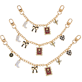 3шт. алюминиевые витые цепи цепи-удлинители для сумок, Сплав с застежками, аксессуары для замены сумок