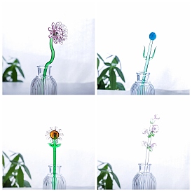 Lampwork Flower Display Decorations, for Home Decoration