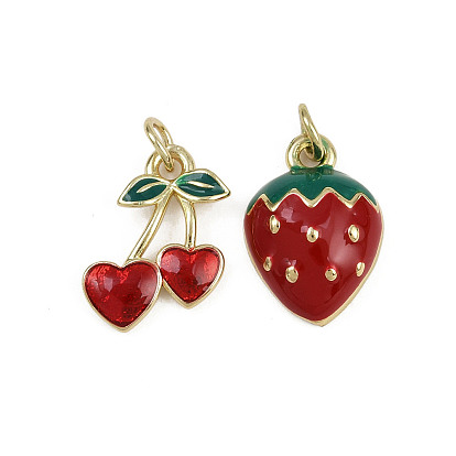 Латунь эмаль подвески, без кадмия и без свинца, реальный 18 k позолоченный, с целью перехода в кольце