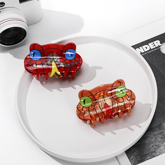 Заколки для волос в форме когтей из ацетата целлюлозы, аксессуары для волос для женщин и девочек, змея