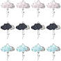 12шт 3 цветной сплав подвески со стразами, cmолой, облако
