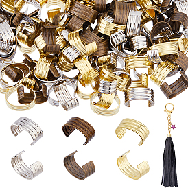 150 шт. 3 цвета латунные застежки, овальные