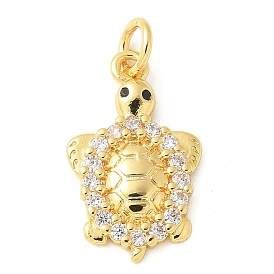 Латунные микро проложить кубического циркония подвески, без кадмия, без никеля и без свинца, черепаховые чары, с целью перехода в кольце