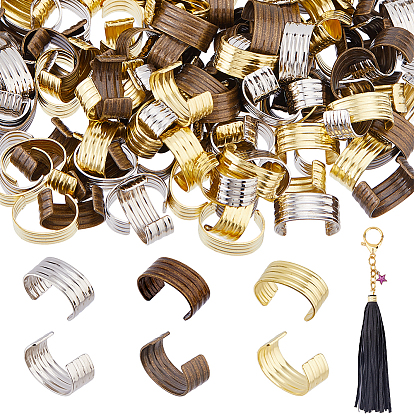 150 шт. 3 цвета латунные застежки, овальные