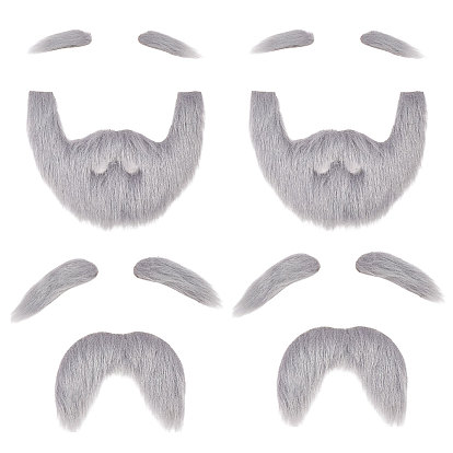 4 сумки 2 стили полиэстер рождественская борода Санта-Клауса, аксессуары для праздничных костюмов