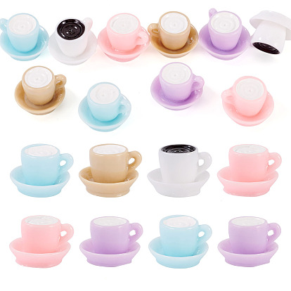 10 шт. Кабошоны из непрозрачной смолы, имитация еды, пить