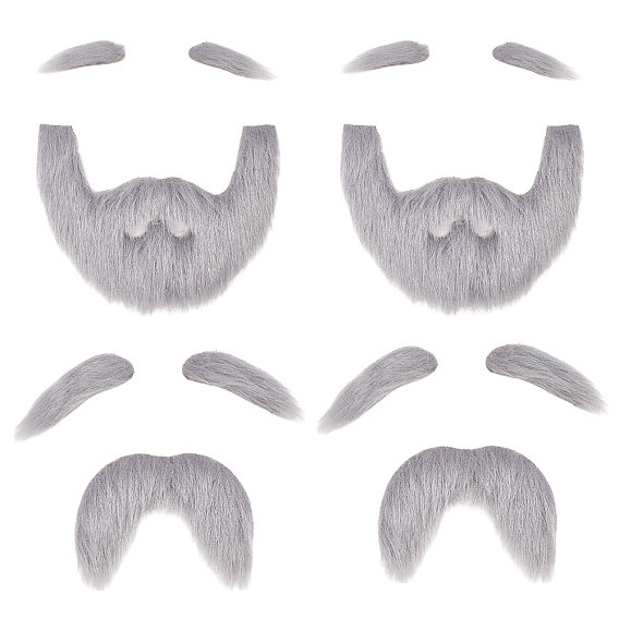 4 сумки 2 стили полиэстер рождественская борода Санта-Клауса, аксессуары для праздничных костюмов