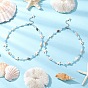Летние ожерелья из натурального окрашенного аквамарина, круглого белого нефрита, натуральных морских ракушек и жемчуга, ожерелья из синтетической бирюзы с морскими звездами