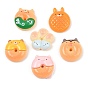 Animal Theme Opaque Resin Imitation Food Cabochons, Bread & Donut