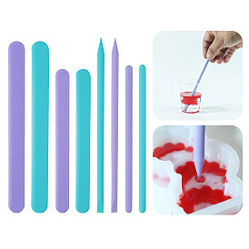 Reusable Non-stick Silicone Mixing Sticks, for UV Resin & Epoxy Resin Craft Making