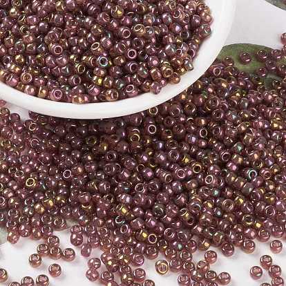 Миюки круглые бусины рокайль, японский бисер, радуга золотой блеск