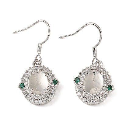 Стойка из латуни с покрытием из кубического циркония крючки для сережек, без свинца и без кадмия