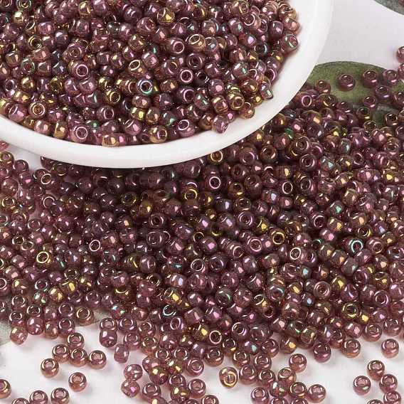 Миюки круглые бусины рокайль, японский бисер, радуга золотой блеск