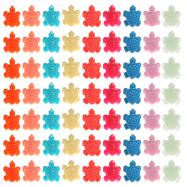 80шт. синтетические коралловые бусины, окрашенные, Морская черепаха