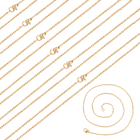 20шт ионное покрытие (IP) 304 набор из цепей из нержавеющей стали для мужчин и женщин