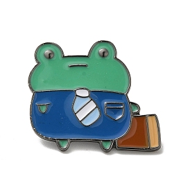 Enamel Pins, Alloy Brooches for Backpack Clothes, Frog