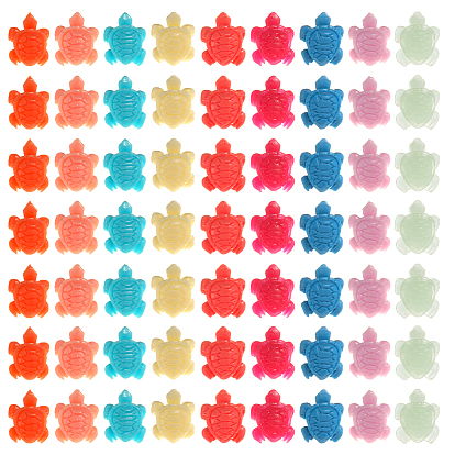 80шт. синтетические коралловые бусины, окрашенные, Морская черепаха