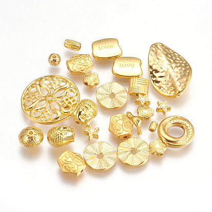 Alloy Finding Beads, Mixed Shapes, 4~50x4~40mm, Hole: 1~5mm