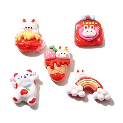 Непрозрачные кабошоны из смолы