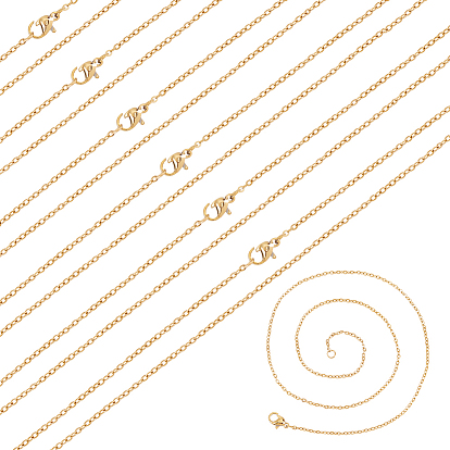 20шт ионное покрытие (IP) 304 набор из цепей из нержавеющей стали для мужчин и женщин