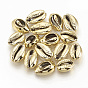 Electroplated Sea Shell Beads, Undrilled/No Hole Beads, Cowrie Shells