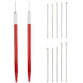 Набор инструментов для укоренения волос кукол, включить крючок для вязания, игла, аксессуары для инструментов для кукол