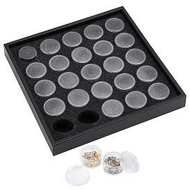 Пластиковые ящики для инструментов для ногтей, ящик для хранения украшения искусства ногтя, 25 отсеков