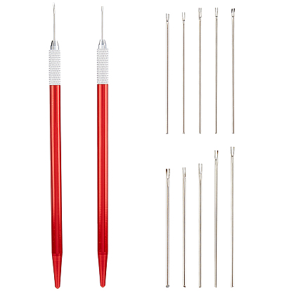 Набор инструментов для укоренения волос кукол, включить крючок для вязания, игла, аксессуары для инструментов для кукол