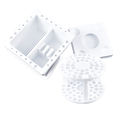 Пластиковая ванна для кистей художника многофункциональная кисть для краски, с пластиковой подставкой для кисточек, подходит для рисования акрилом и акварелью