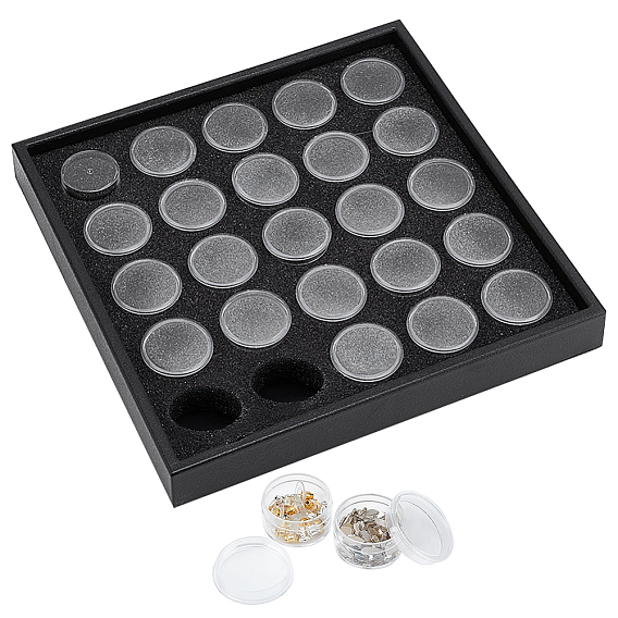 Пластиковые ящики для инструментов для ногтей, ящик для хранения украшения искусства ногтя, 25 отсеков