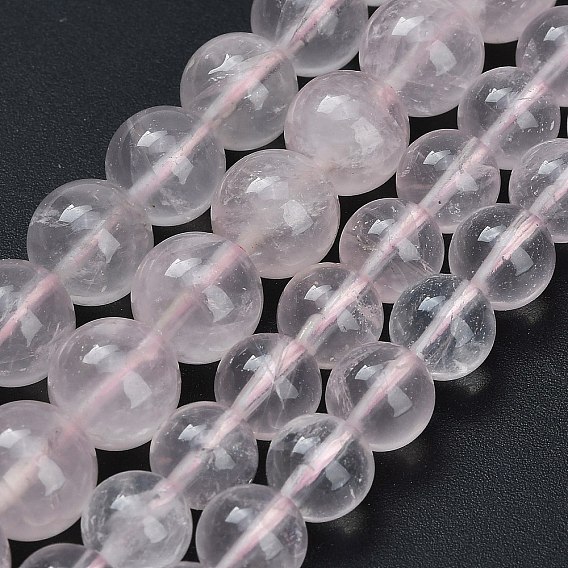 Природного розового кварца нитей бисера, круглые