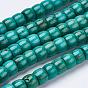 Natural Magnesite Beads Strands, Dyed, Rondelle