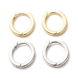 Brass Hinged Hoop Earrings for Women, Cadmium Free & Lead Free
