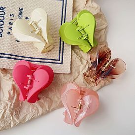 Dreamy Gradient Love Heart Hair Clip - Sweet and Versatile Hair Accessory for Girls.