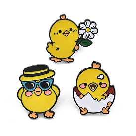 Желтые цыплята эмалевые булавки, броши из сплава для одежды рюкзака